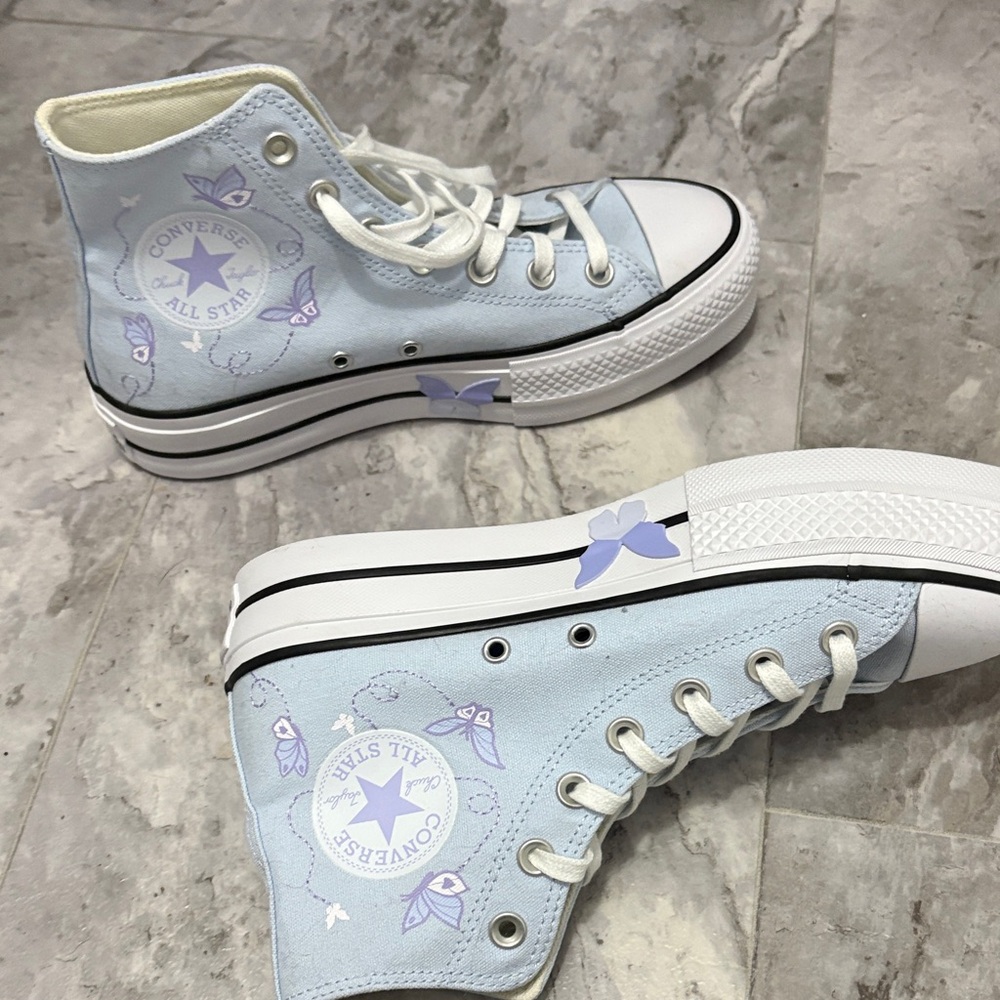Converse Sky Blue High-Top Sneakers